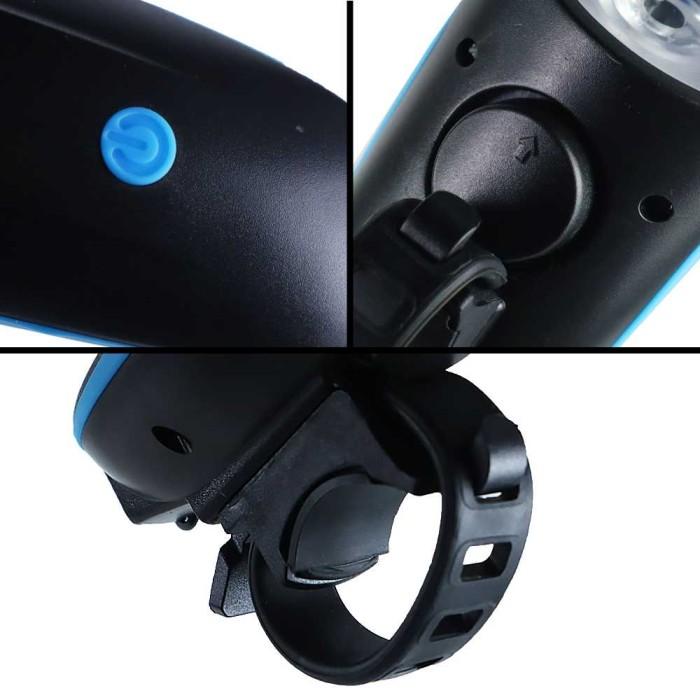 Lampu Sepeda LED Cree XPG dengan Klakson - 7588