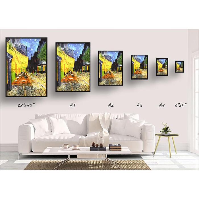 Monet Poster Seni Dinding Minimalis Cetak Kanvas Lukisan Bunga Lili