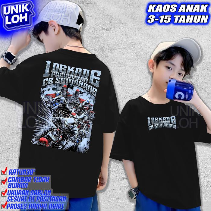 [ STOCK TERBATAS! ] Kaos ANAK ACARA 1 DEKADE PAGUYUBAN  CB SEMARANG 19 April 2026 - Baju CB SEMARANG