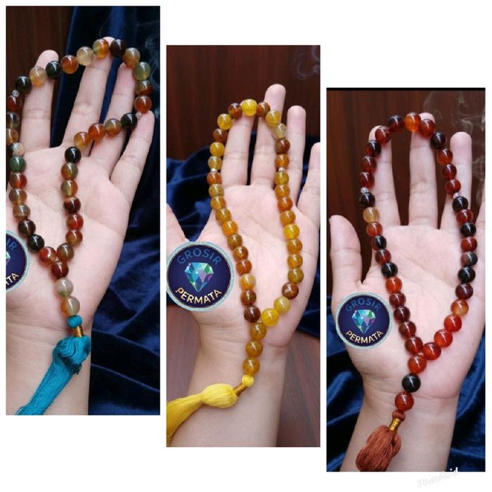 Tasbih batu akik 33 butir 10mm
