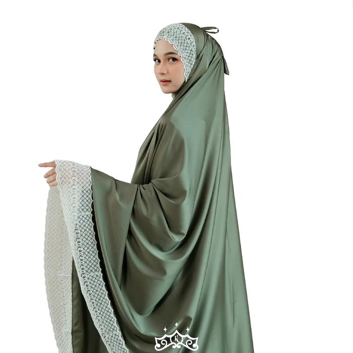 READY MUKENA TELEKUNG AMINAH by KAZAMI STORE Muslim Silk