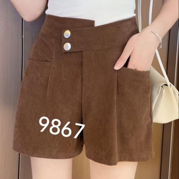 Hotpants Corduroy 2, Model Bahan Corduroy, Serian 4 Warna (Cream, Coklat, Hitam, broken white) Pj: 3