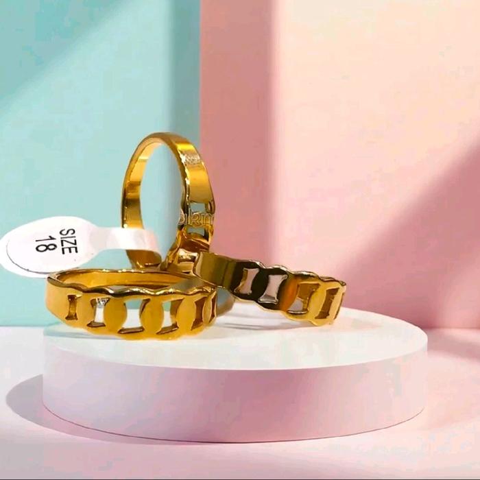 CINCIN TITANIUM EMAS MODEL UKIR //CINCIN EMAS TERBARU Rings