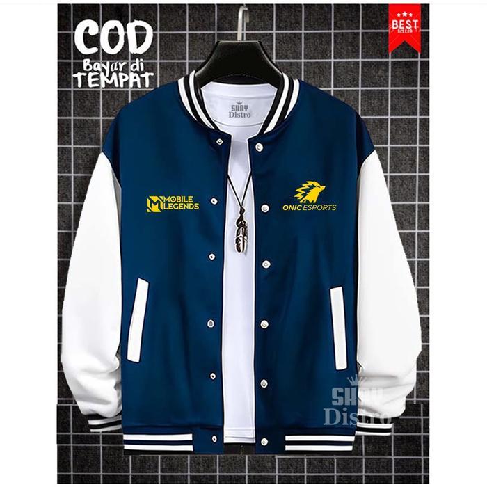 Jaket Varsity Baseball Original Onic Mobile Legend Jacket Bomber Pria Wanita