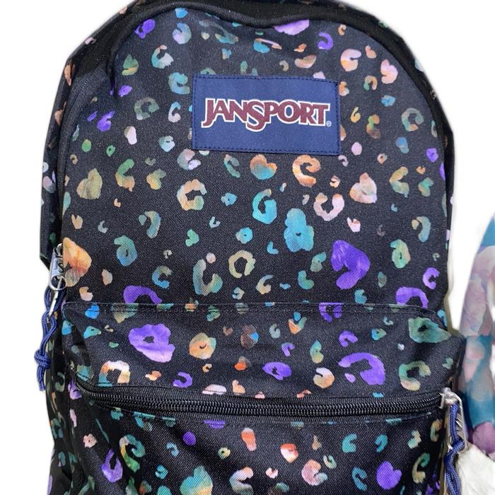 TAS JANSPORT FULL JS FULL EMBOSS HITAM ABSTRAK PRIA