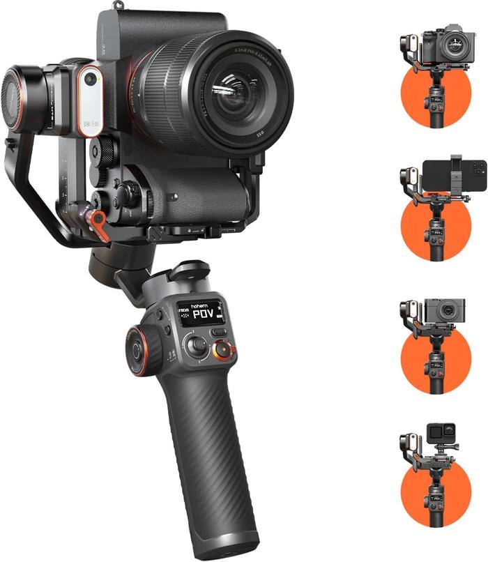 Hohem iSteady MT2 Camera Gimbal 3 Axis Handheld Gimbal for Mirrorless Camera/Action Camera/Smartphon