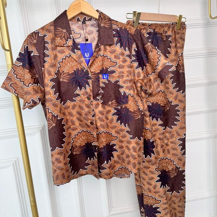 Piama dewasa/piama kekinian/piama viral/piama motif batik