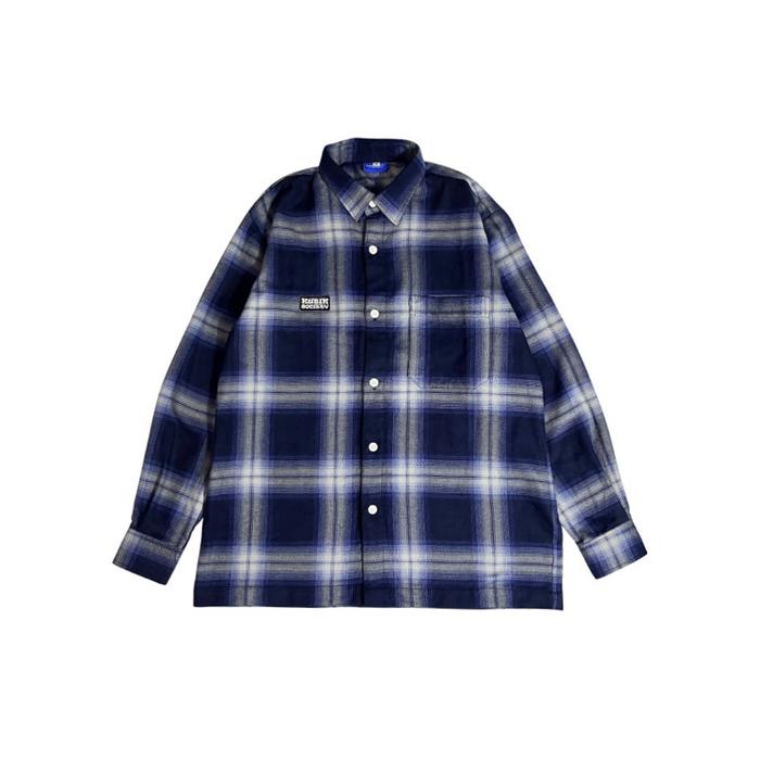 Kubik Society Flanel Veterano - Flanel Sea Blue Tebal Halus