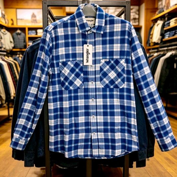 WRANGLER FLANEL ORIGINAL STORE SIZE S -XL REGULER FIT