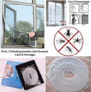Tirai anti nyamuk tirai jendela anti nyamuk