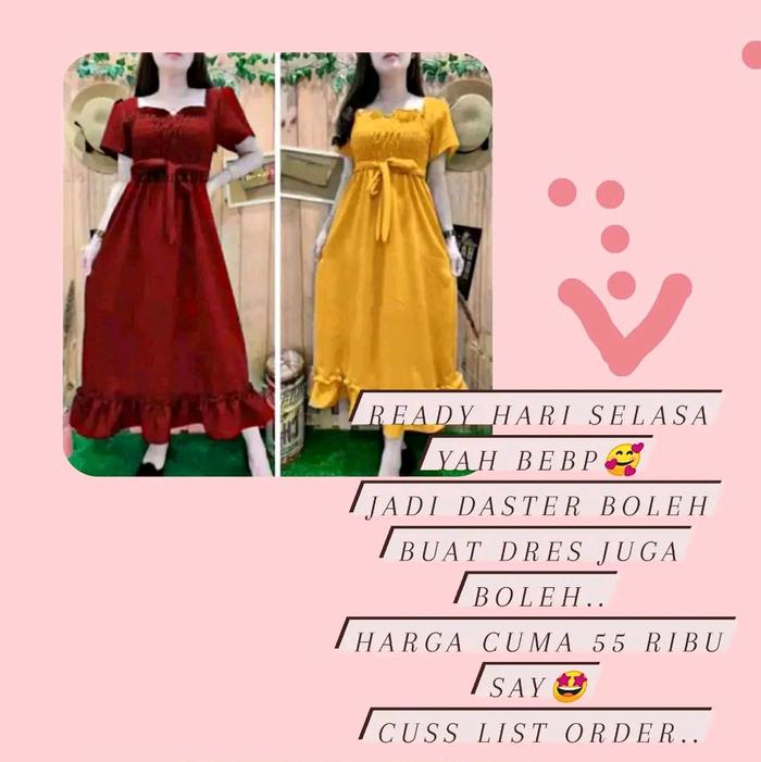 DASTER DRES MODEL KEKINIAN