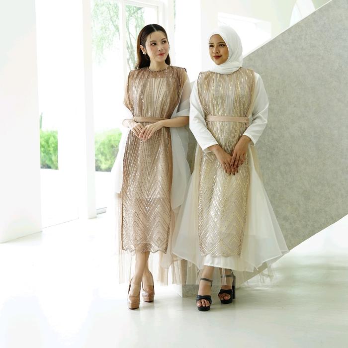 Esme Dress by NAMELIS | Dress Set untuk Outfit Iftar Bukber Buber Buka Bersama Kondangan Pesta Idul 