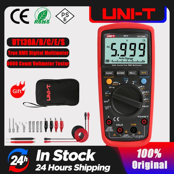 UNI-T UT139E True RMS Digital Multimeter MAX/MIN/REL modes Auto Range