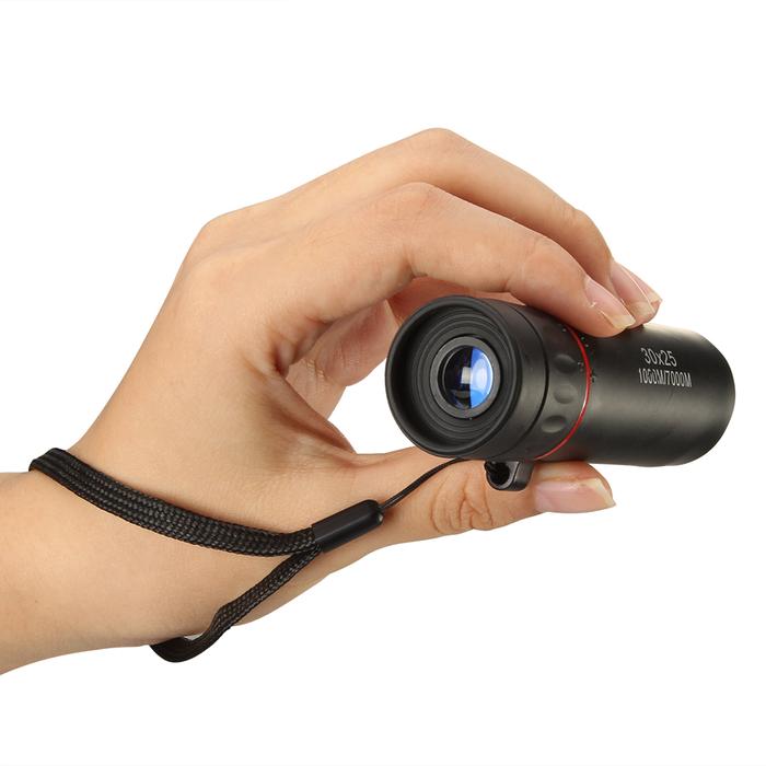 Teleskop Monokuler HD 30X25 Teropong 10X Zoom Militer dengan Klip