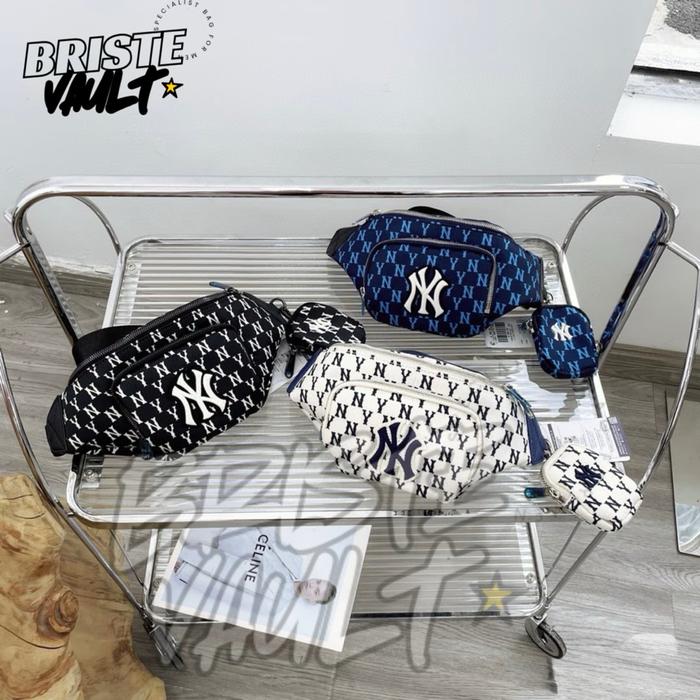 BRISTE VAILY Tas Mlb Waistbag Pria Monogram Hip Sack With Mini Pocket