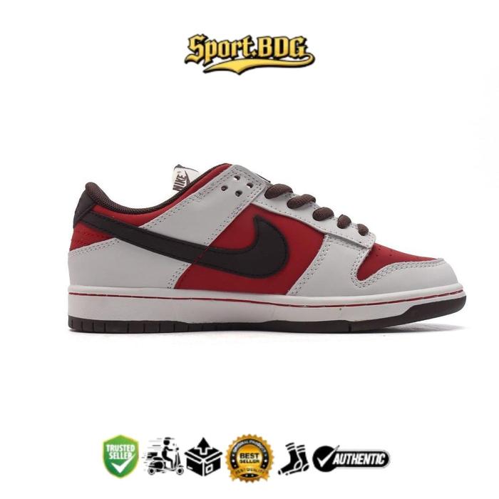 Sepatu SB Dunk Low Suzuki White Red Brown Sepatu Original RE500-666 Casual Shoes Pria Sneakers Wanit