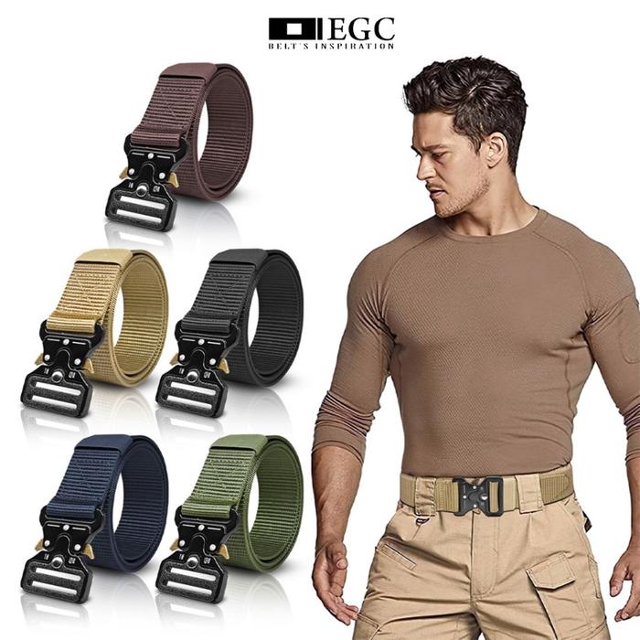 IKAT PINGGANG NYLON CANVAS POLOS LORENG / SABUK PRIA NYLON POLOS LORENG / GESPER NYLON CANVAS / TACT