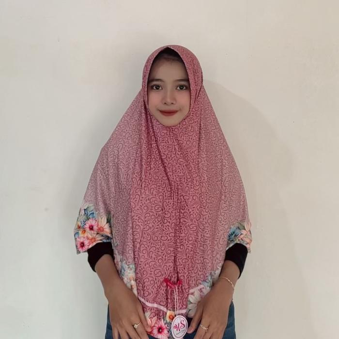 ZhiadHijab-Hijab Instan Bergo Arumi XL nyaman dipakai Muslim Kerudung Wanita Khimar jilbab pita Inst