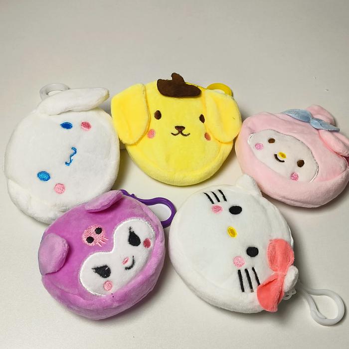 DOMPET KARAKTER SANRIO MINI BULU HALUS