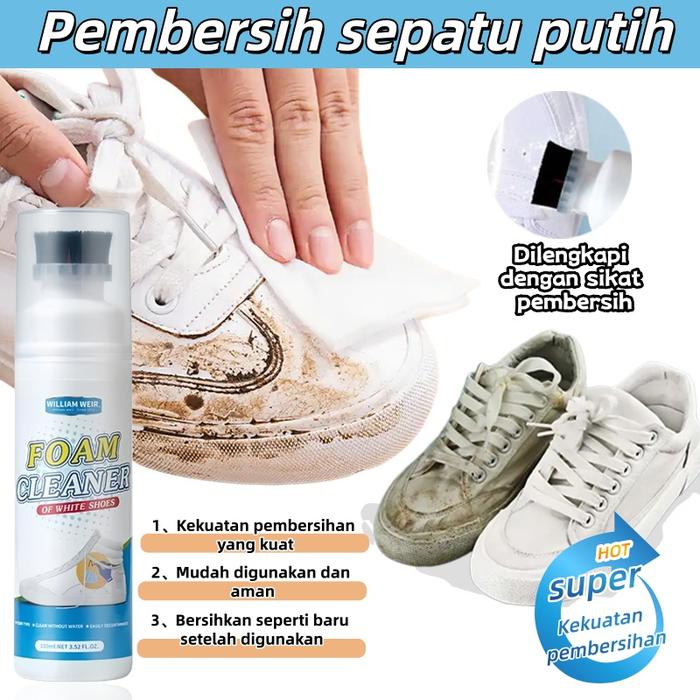 Sepatu Putih Busa pembersih Dekontaminasi dan Pemutih Noda Kuning Pembersih Busa Bahan Pembersih Ker