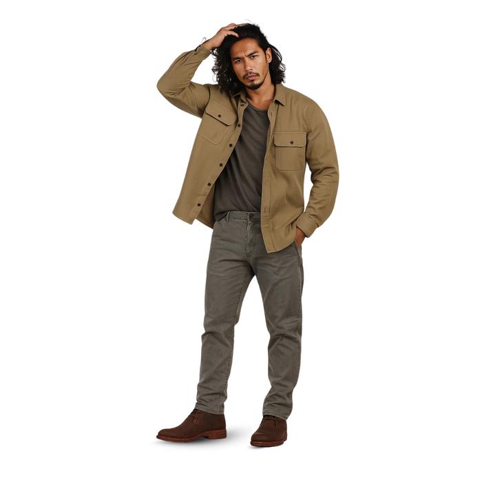 Kemeja Pria Katun Kanvas Giordano Preloved Atasan Laki-laki Lengan Panjang Second Thrift (Kode: KPJ-