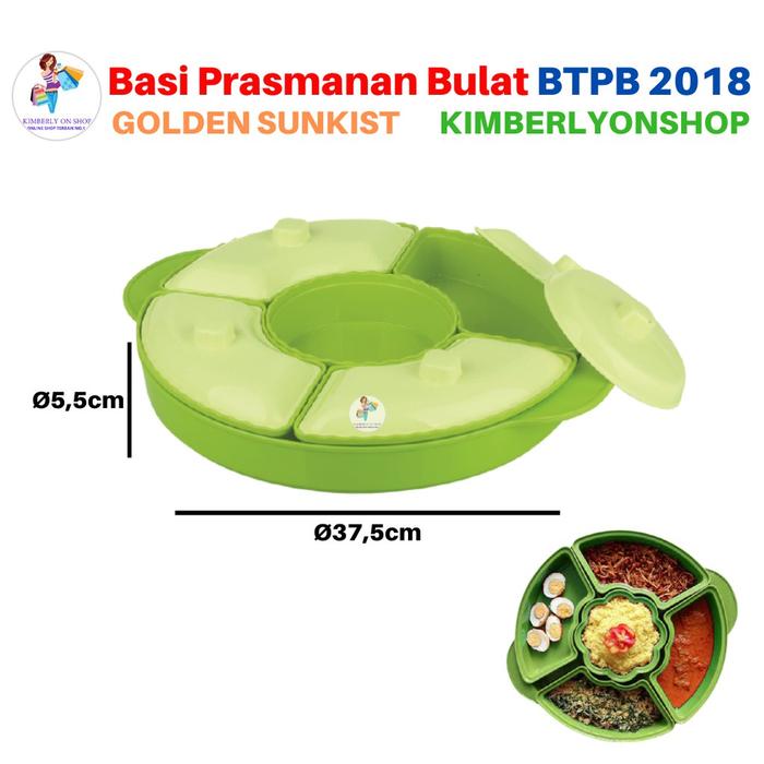Basi Prasmanan Bulat Wadah Makanan Golden Sunkist