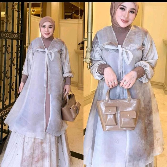 SET GAMIS TILE X OUTHER ORGANZA