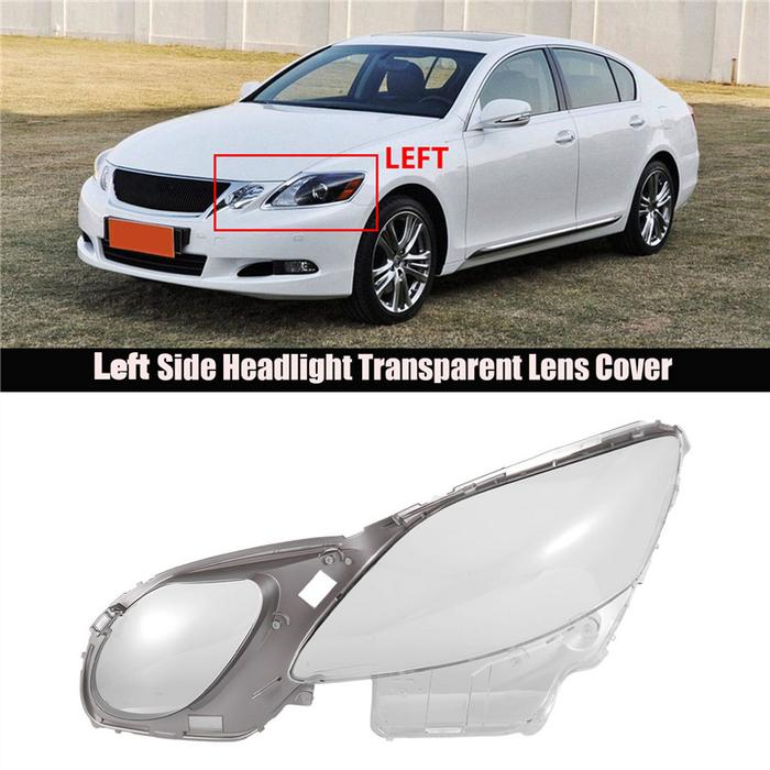 Car Headlight Transparent Lens Cover for Lexus GS300 GS430 GS450 2006-2011 Head Light Lamp Clear She