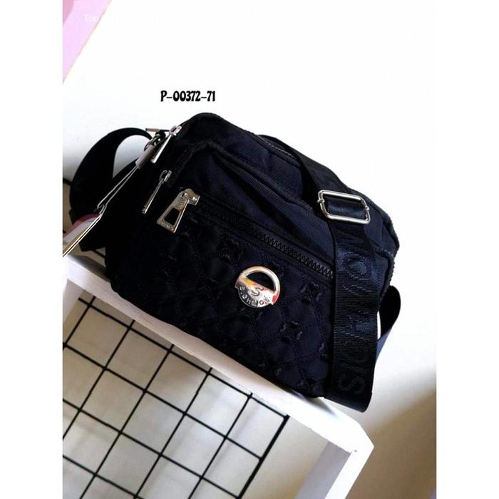 Tas selempang Sighmon P00372 Bahan Kanvas. Tas Wanita Tas Slempang.!!! | Kekinian