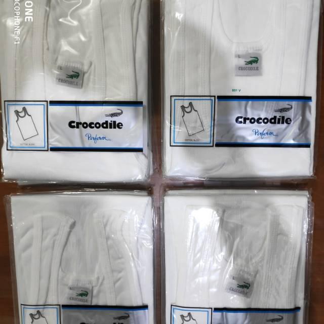 SINGLET CROCODILE PRIA 801 / SINGLET PRIA CROCODILE 801 V / SINGLET CROCODILE SALUR  PASTI ORI  READ