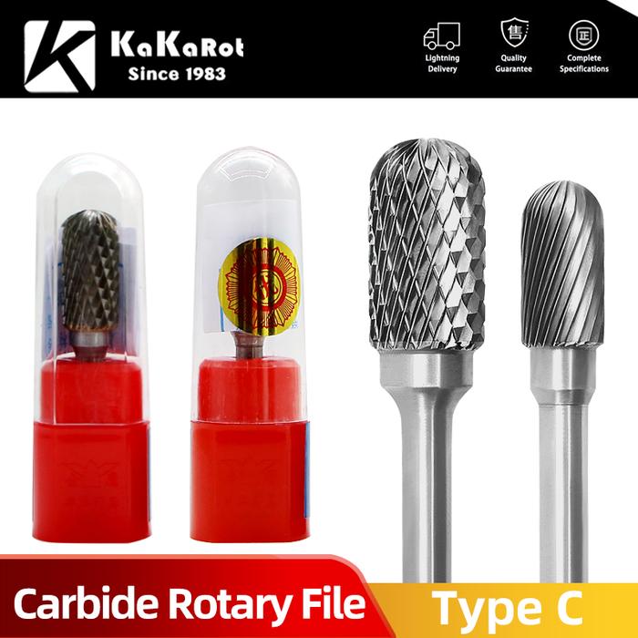KaKarot 6mm Shank C Type C0616M06 C0820 Tungsten Carbide Rotary Files
