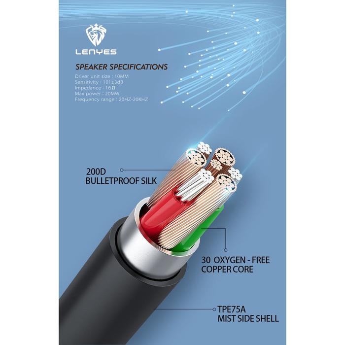 Earphone headset LENYES LF36 Murah