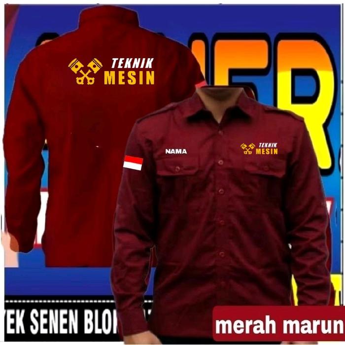 kemeja teknik mesin baju teknik mesin seragam teknik mesin Pdh teknik mesin Pdl teknik mesin kemeja