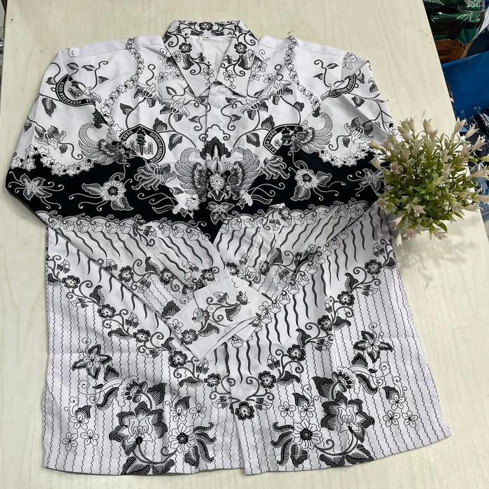 BAJU PGRI BAHAN SANWOS / BAHAN LICIN PAKAI FURING