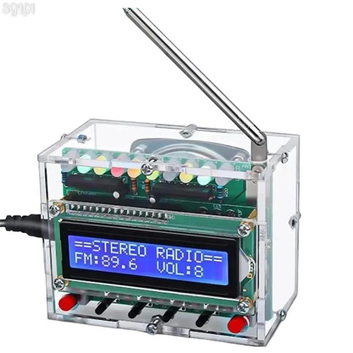 RDA5807 DIY FM Radio Electronic Kit LCD1602 Display Digital FM Radio Assembly Kit PCB Soldering Proj