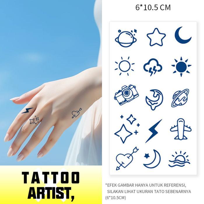 【TATTOO ARTIST,】tato tangan, tato kecil，tato tahan air，Stiker Tato Fruit Ink，15 hari tato temporer a
