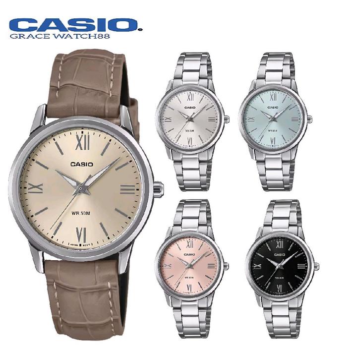 New Jam tangan wanita casio Analog seri ltp-1303 casio original ltp-1303dd / ltp-1303ll casio origin