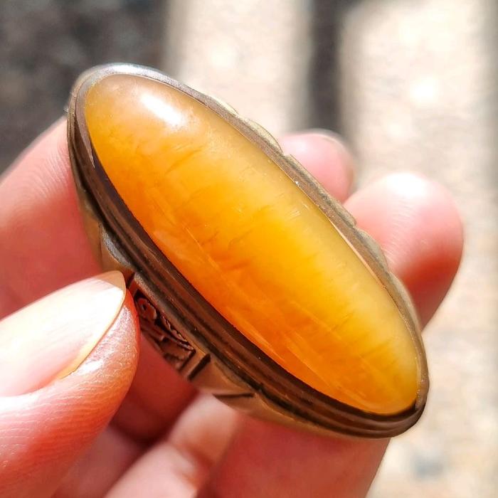 BATU PANDAN SUTRA UNIQ & ANTIQ JENIS GOLDEN RING KUNINGAN HQ A15