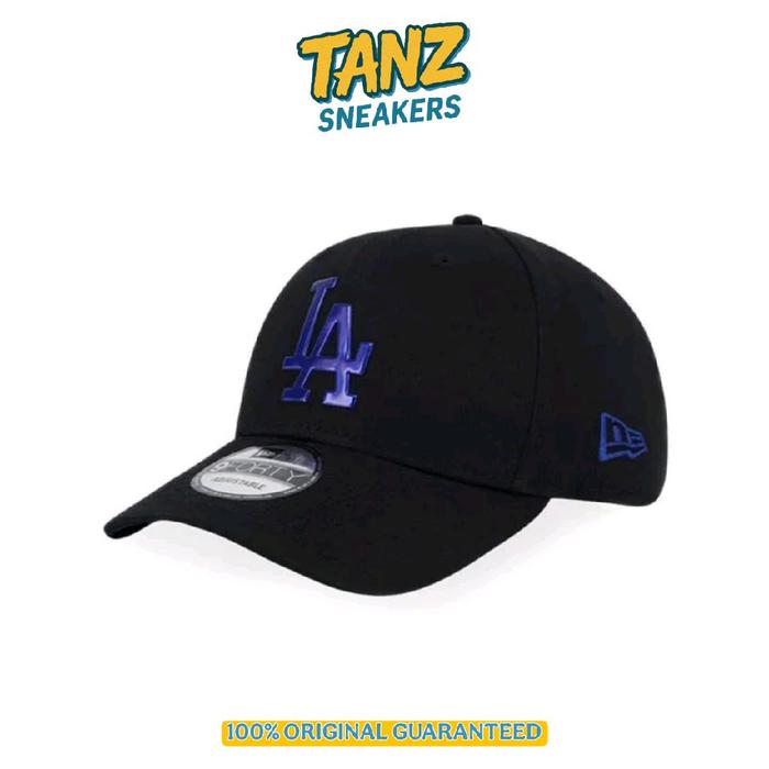 TOPI NEW ERA CAP 9FORTY FOIL LOGO LA DODGERS BLACK ORIGINAL RESMI BNIP