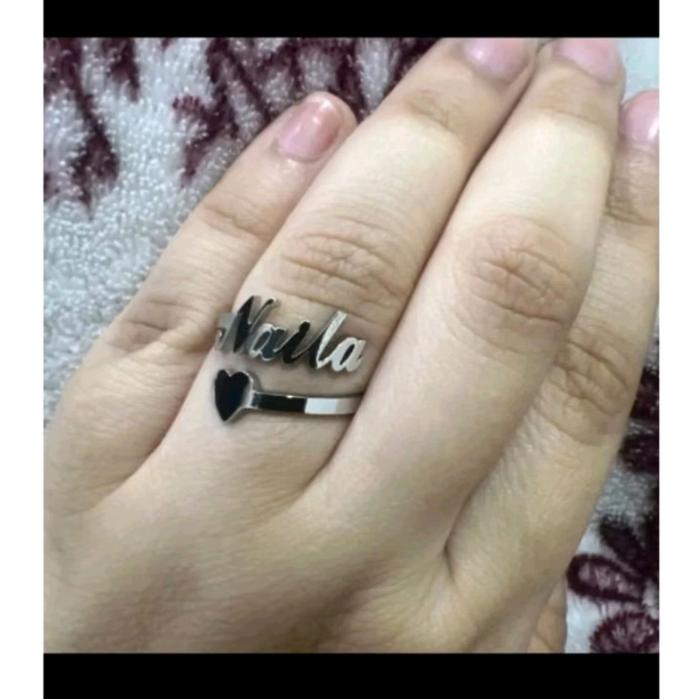 Cincin nama custom love Rings cincin nama