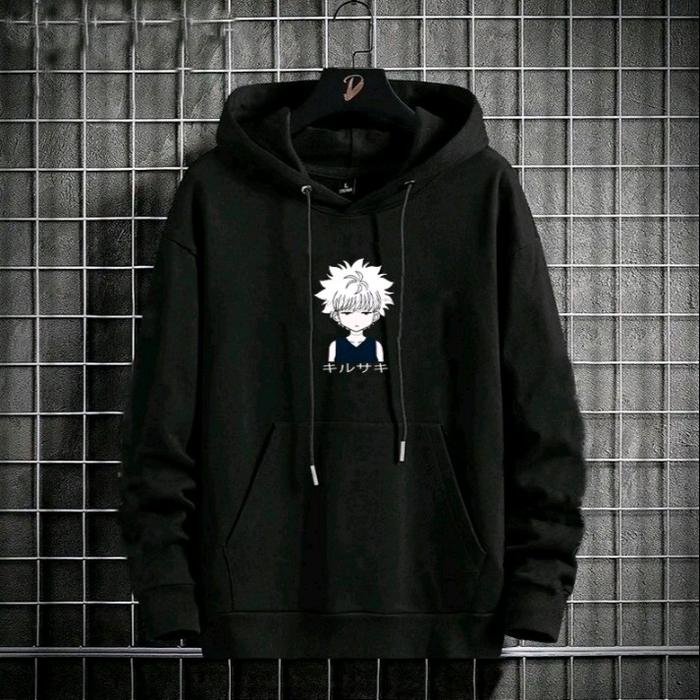Hoodie Wibu Kilua Dewasa Sweater Distro Pria Wanita Cewek Cowok Fleece Panjang Sablon Tangan Unisex 