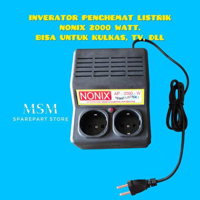INVERATOR PENGHEMAT LISTRIK NONIX 2000 WATT. BISA UNTUK KULKAS, TV, DLL