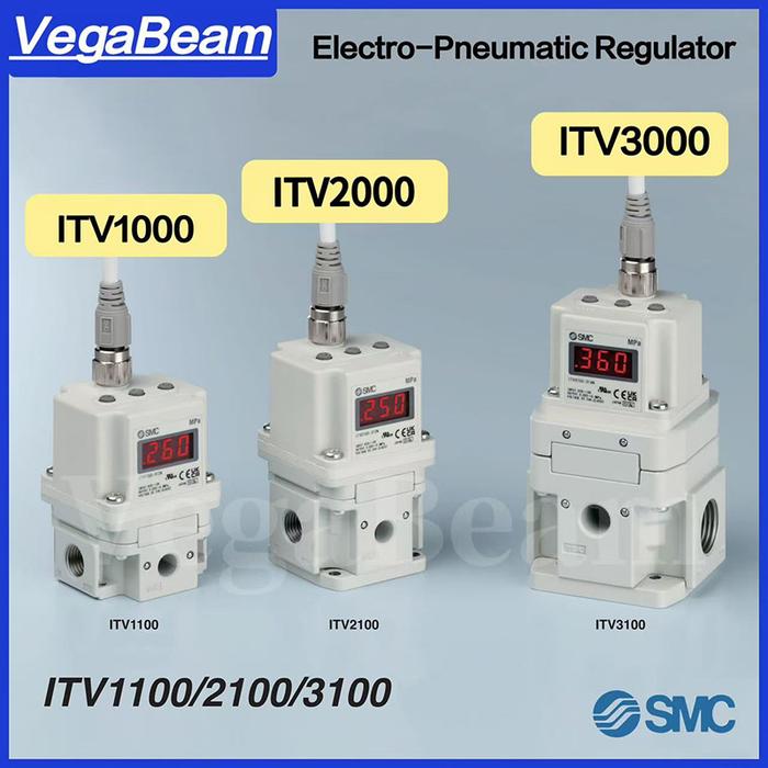 For SMC Proportional Valve ITV1030 ITV1050 ITV2030 ITV2050 Series Electro-Pneumatic Pressure Regulat