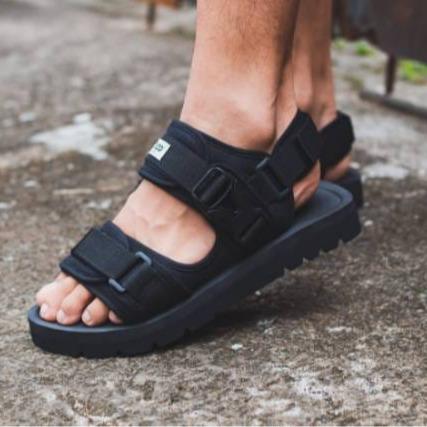 OSGOOD Garfield Full Black Sepatu Sandal Pria Upper Mesh Strap Webbing Nilon Insole Ospray Outsole M