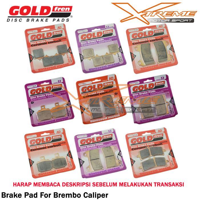 Kampas Rem Goldfren For Kaliper Brembo 4P1P 2P1P 4P2P M4 GP4RS M50