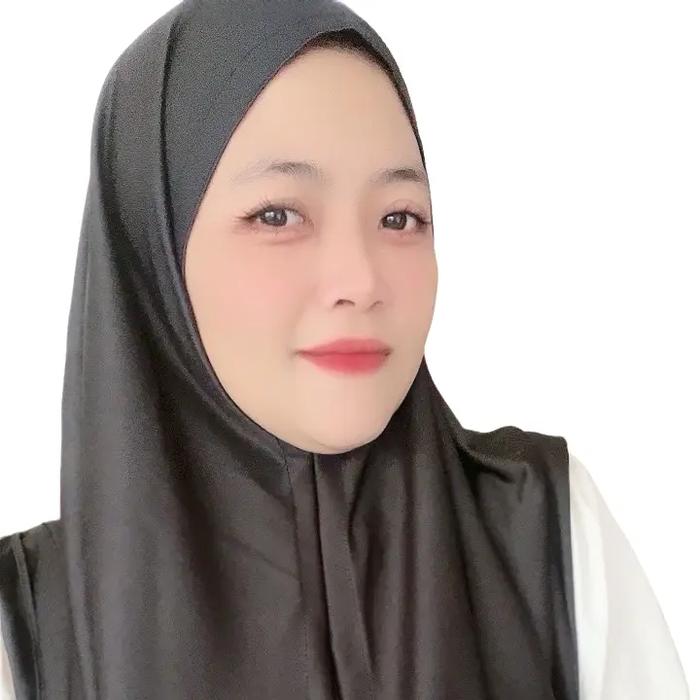 Hijab bergo segitiga instan siria jersey haiget/ZhiadhiazCollection-Muslim Mewah Woven Yarn Dyed Fab