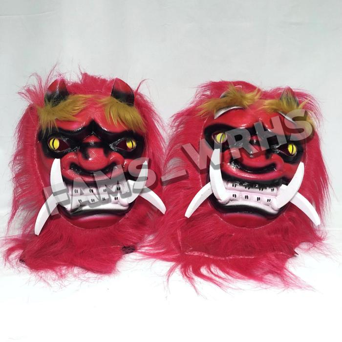 Safitiri Cod  Topeng Gedruk Topeng Buto Monster Bahan Spons Merah