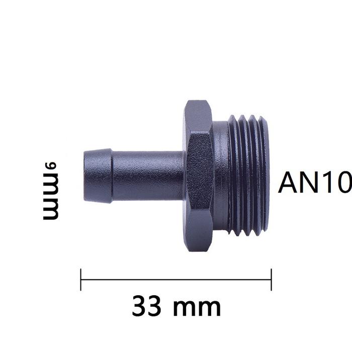Oil Hose Straight Fitting Hose Adapter Oil Cooler Fitting An6 to An6