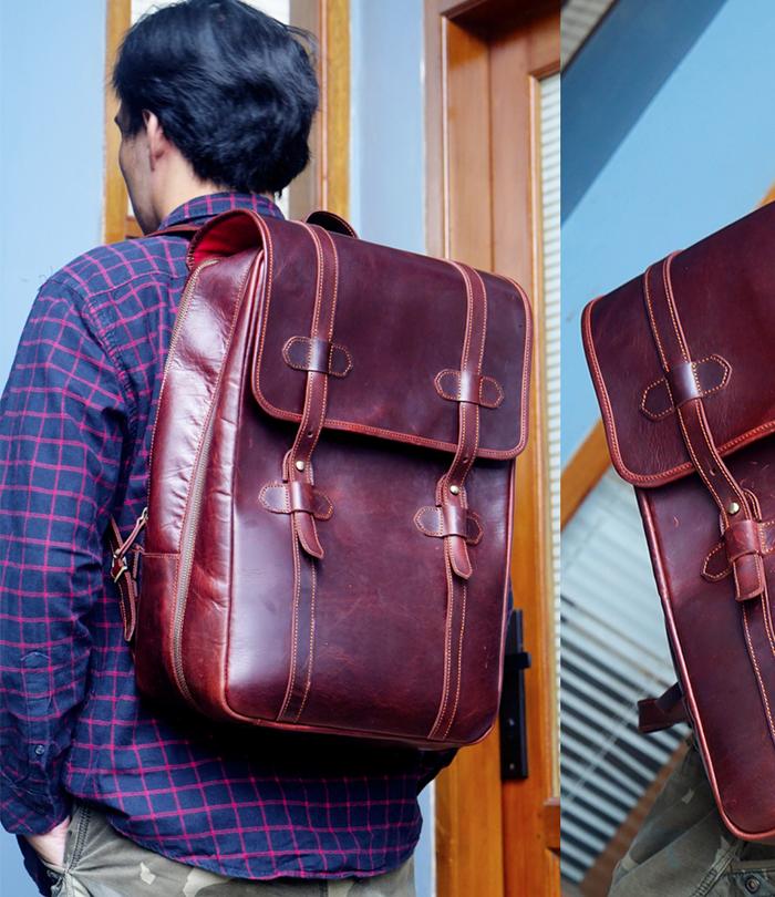Intens Tas ransel kulit aventoroux backpack kulit leather backpack