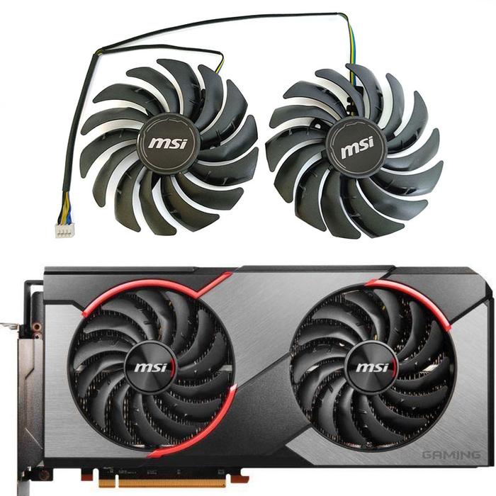 NEW 95MM 4PIN PLD10010S12HH RX 5700 XT GPU Fan,For MSI Radeon RX 5700 5700 XT 5600 XT GAMING Graphic
